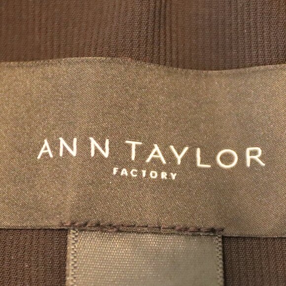 Ann Taylor Factory Lined Open Front Cinched Elastic Back Belt Tie Blazer XL - Picture 2 of 16